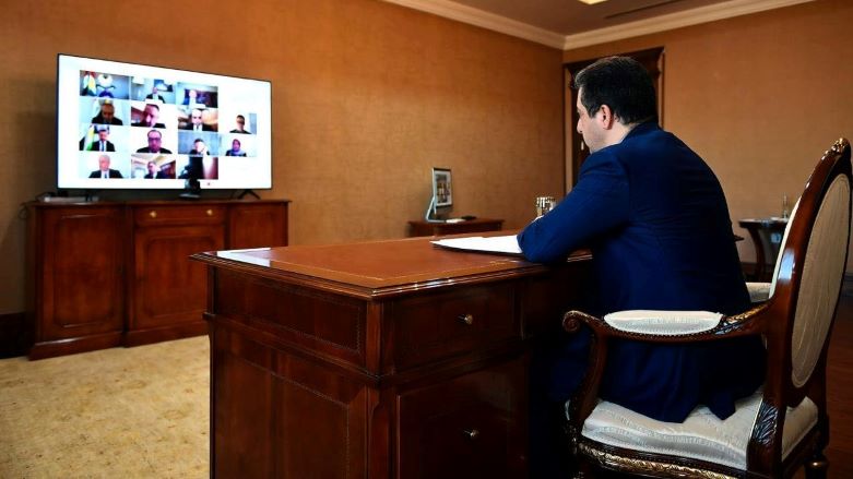 مەسرور بارزانی سەرۆکی حکومەتی هەرێمی کوردستان لەگەڵ پارێزگارەکانی هەرێمی کوردستان کۆبووەوە